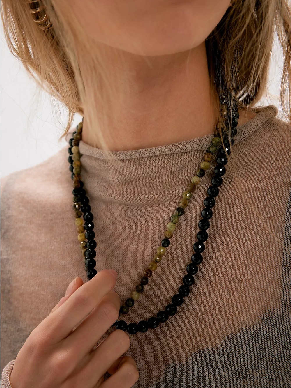 Chan Luu Onyx Beaded Necklace - Picture 4 of 6